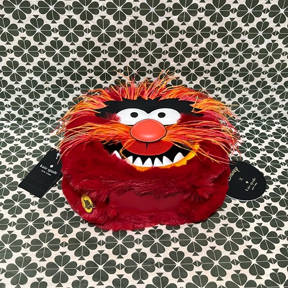 ♠️kate spade Disney X KS New York Muppets Animal Crossbody, Red Multi NWT - Picture 12 of 16